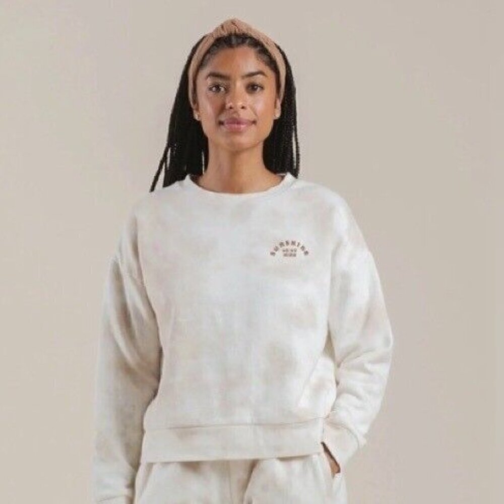 NWT Rylee + Cru Tie Dye Shell "Sunshine on My Mind Sweatshirt in Sz XS